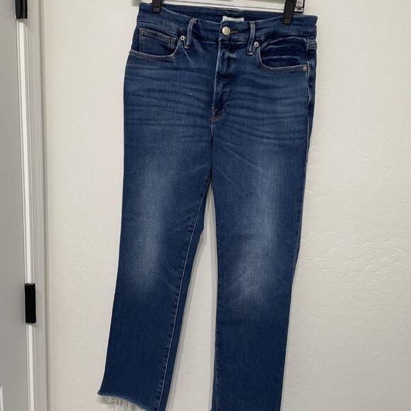 Good American Distressed Jeans - Size 10 or 30 - Retail $149 - Stretch! - Picture 1 of 4
